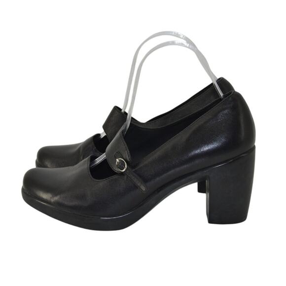 Dansko Tara Women Black Leather Mary Janes Sz 40 US 9.5 - 10 - Picture 1 of 13